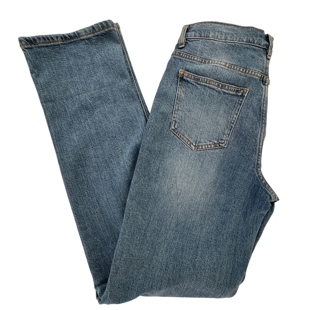 Habitual Straight Leg High Rise Reese Jeans Womens 4/27 Blue Poplar Wash